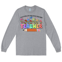 Heather Grey teacher wildflowers kopyası Long Sleeve Tee - JahusDesignShop