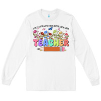 White teacher wildflowers kopyası Long Sleeve Tee - JahusDesignShop