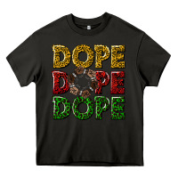 Asphalt dope dope dope Heavy Core Tee - texasbilliewilder