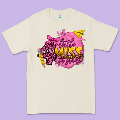 Little Miss 4th Grade Premium Tee Designed By Texasbilliewilder