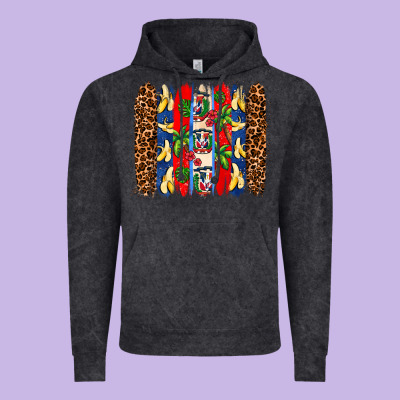 Dominican Republic Brushstrokes Vintage Hoodie Designed By Adodesignshop