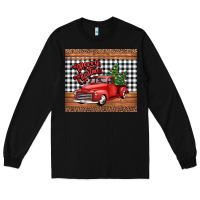 Black merry Christmas truck Long Sleeve Tee - Jasminsmagicworld