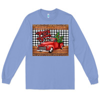 Colony Blue merry Christmas truck Long Sleeve Tee - Jasminsmagicworld