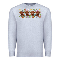 Heather Grey easter day baby heifers Premium Sweatshirt - Artiststas