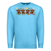 Ocean Blue easter day baby heifers Premium Sweatshirt - Artiststas