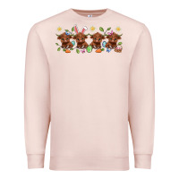 Pale Pink easter day baby heifers Premium Sweatshirt - Artiststas