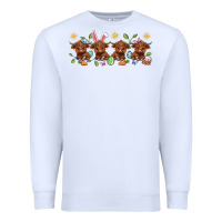 White easter day baby heifers Premium Sweatshirt - Artiststas