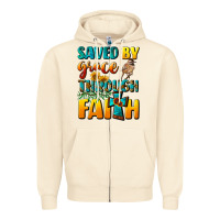 Sandshell saved by grace through faith Zipper Hoodie - NancyCooperArtShop