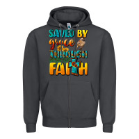 Smoke saved by grace through faith Zipper Hoodie - NancyCooperArtShop