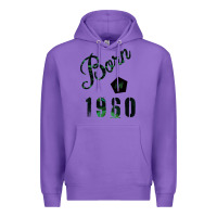 Purple Born In 1960 Premium Hoodie - Bettercallsaul