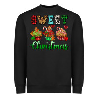Black sweet Christmas with cupcake Heavyweight Sweatshirt - AdoDesignShop
