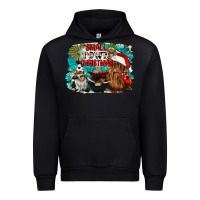 Black small town christmas Urban Hoodie - CowGirlArtShop