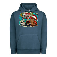 Pigment Midnight Navy small town christmas Urban Hoodie - CowGirlArtShop