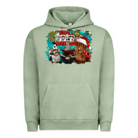 Pigment Oil Green small town christmas Urban Hoodie - CowGirlArtShop