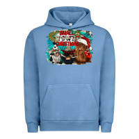 Pigment Pebble Blue small town christmas Urban Hoodie - CowGirlArtShop