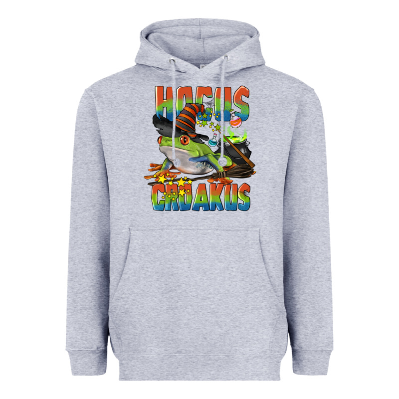 Hocus Croakus Halloween Frog Heavyweight Hoodie by LillyAllenDesigns | Teevron