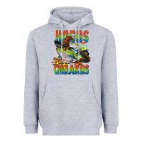 Heather Grey Hocus Croakus Halloween Frog Heavyweight Hoodie - LillyAllenDesigns