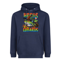 Navy Hocus Croakus Halloween Frog Heavyweight Hoodie - LillyAllenDesigns
