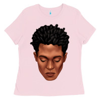 Black Man Portrait Ladies Tee | Teevron