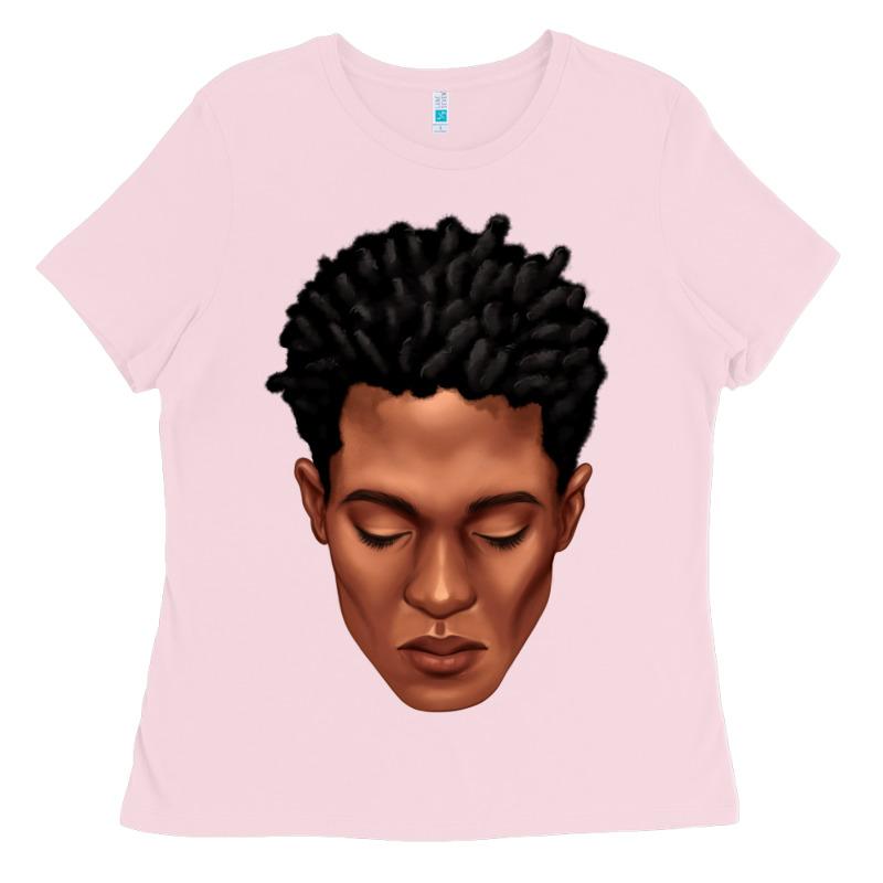 Black Man Portrait Ladies Tee by texasbilliewilder | Teevron
