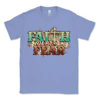Colony Blue faith over fear cross Classic Tee - NancyCooperArtShop
