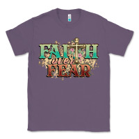 Lavender faith over fear cross Classic Tee - NancyCooperArtShop