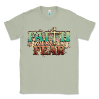 Matcha faith over fear cross Classic Tee - NancyCooperArtShop
