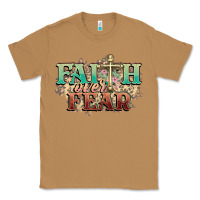Toasted Coconut faith over fear cross Classic Tee - NancyCooperArtShop