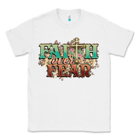 White faith over fear cross Classic Tee - NancyCooperArtShop