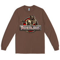 Chestnut Papasaurus T-Rex Long Sleeve Tee - LillyAllenDesigns