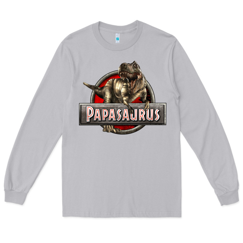 Papasaurus T-rex Long Sleeve Tee by LillyAllenDesigns | Teevron