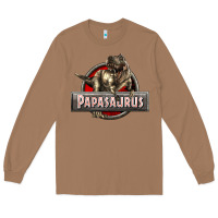 Toasted Coconut Papasaurus T-Rex Long Sleeve Tee - LillyAllenDesigns