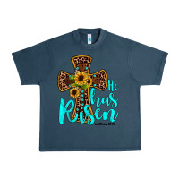 Midnight Navy he has risen Urban Heavy Tee - JahusDesignShop