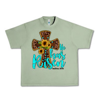 Oil Green he has risen Urban Heavy Tee - JahusDesignShop