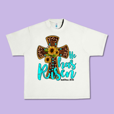 He Has Risen Urban Heavy Tee Designed By Jahusdesignshop