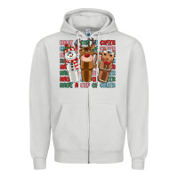 Dove Grey have a cup of cheer Zipper Hoodie - MaliasSmallBusiness