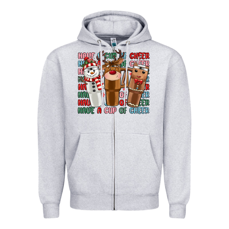 Have A Cup Of Cheer Zipper Hoodie by MaliasSmallBusiness | Teevron