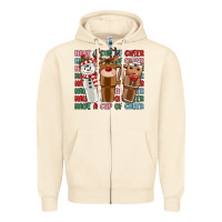 Sandshell have a cup of cheer Zipper Hoodie - MaliasSmallBusiness