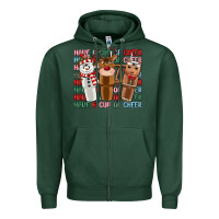 Sports Green have a cup of cheer Zipper Hoodie - MaliasSmallBusiness
