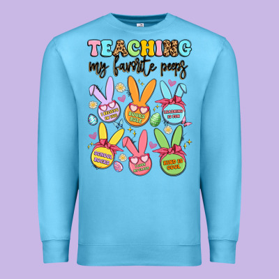 Teaching My Favorite Peeps Premium Sweatshirt Designed By Artiststas
