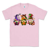 Bubblegum Pink hallothanksmas gnome Classic Tee - AdoDesignShop
