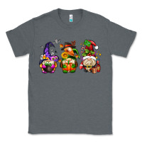 Charcoal Heather hallothanksmas gnome Classic Tee - AdoDesignShop