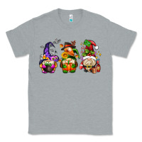 Heather Grey hallothanksmas gnome Classic Tee - AdoDesignShop