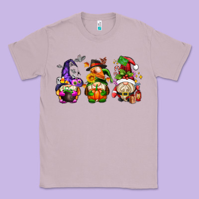 Hallothanksmas Gnome Classic Tee Designed By Adodesignshop