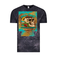 Cloud Black dead tired fueled by coffee 12 oz can cooler (regular) Vintage Tee - Artiststas