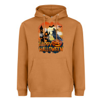 Meerkat Happy Halloween With Crow Heavyweight Hoodie - LillyAllenDesigns