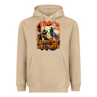 Mushroom Happy Halloween With Crow Heavyweight Hoodie - LillyAllenDesigns