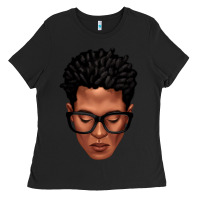Black black man portrait Ladies Tee - texasbilliewilder
