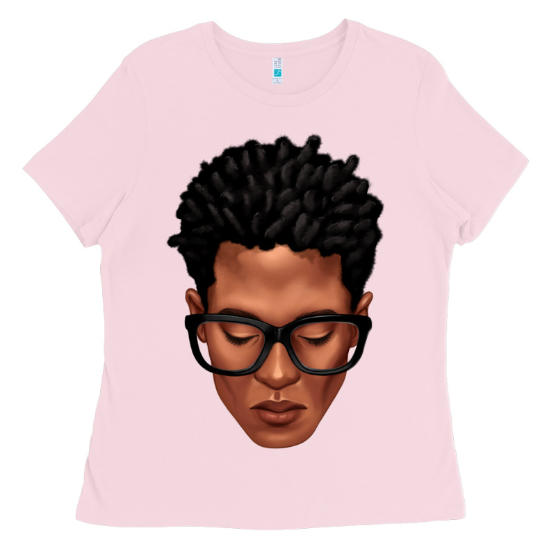 Black Man Portrait Ladies Tee by texasbilliewilder | Teevron