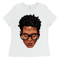 White black man portrait Ladies Tee - texasbilliewilder